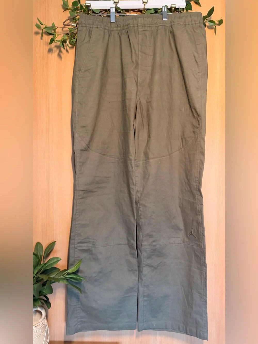 Jordan Olive Green Cargo Pants with Subtle Jumpman